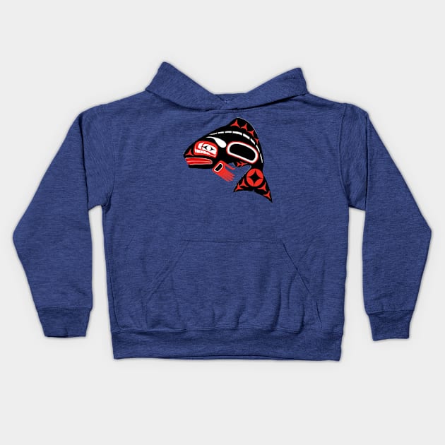 Tribal Waters Kids Hoodie by AROJA